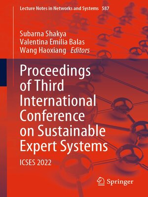 cover image of Proceedings of Third International Conference on Sustainable Expert Systems